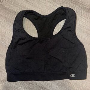 Champion Women's Black Racerback Sports Bra